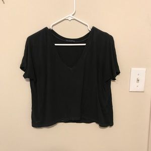 Black loose v neck